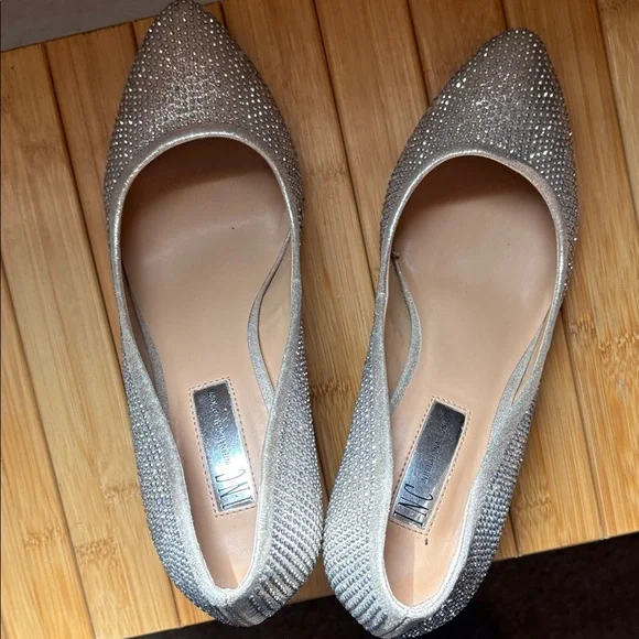 INC International Concepts Silver Crystal-Accented Stiletto Pumps - Picture 11 of 15